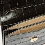 MC2 SAINT BARTH Portacarte in pelle stampa cocco Nero