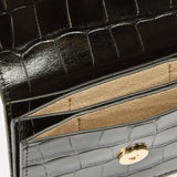 MC2 SAINT BARTH Portacarte in pelle stampa cocco Nero