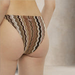 MC2 SAINT BARTH Slip da mare donna Virgo chevron Marrone