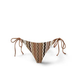 MC2 SAINT BARTH Slip da mare donna Virgo chevron Marrone