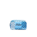 MC2 SAINT BARTH Soft Pouch trapuntata Fiori Blue