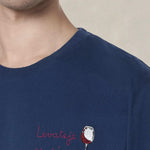 MC2 SAINT BARTH T-shirt da uomo Arnott Levateje er Vino Blue