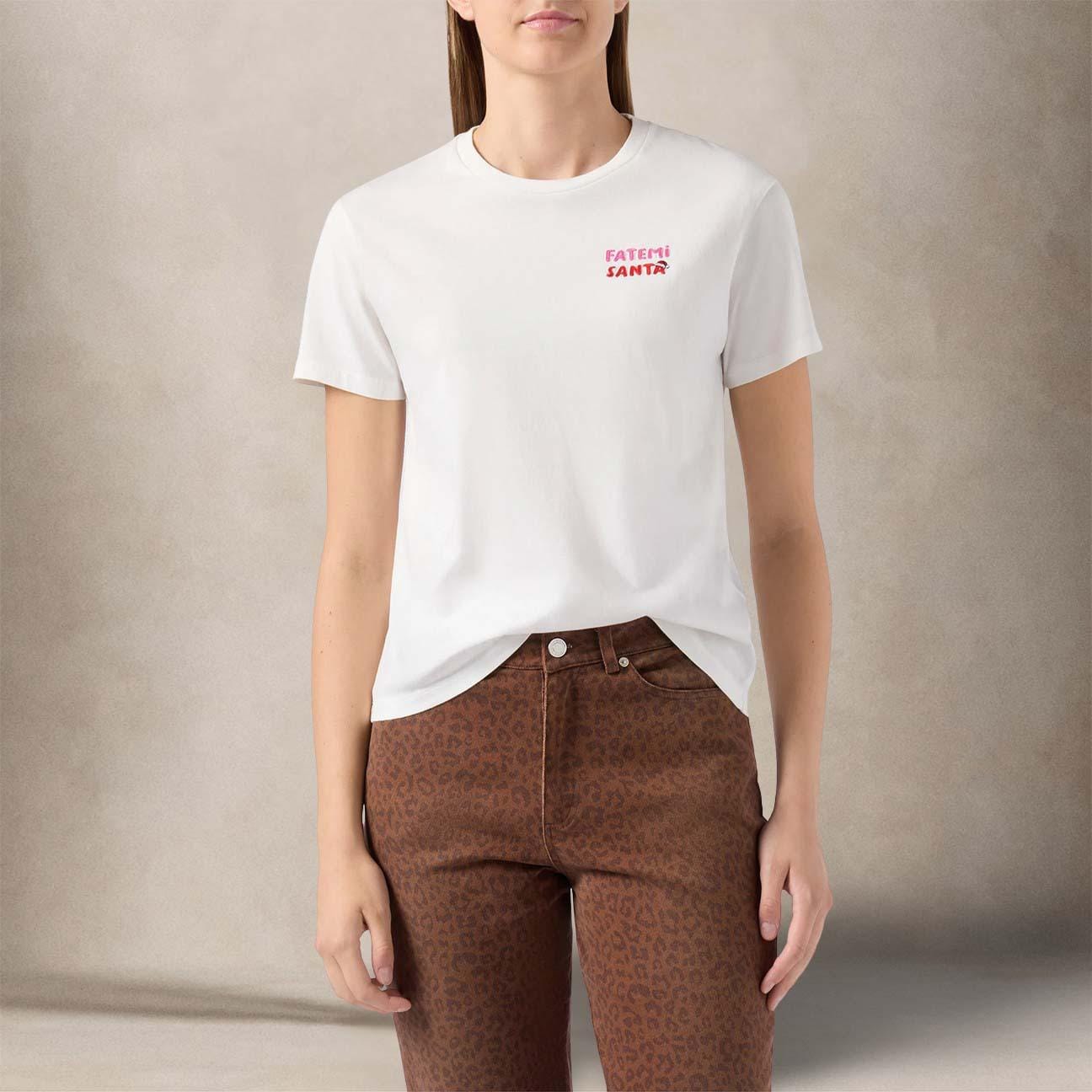 MC2 SAINT BARTH T-Shirt donna fatemi Santa Bianco