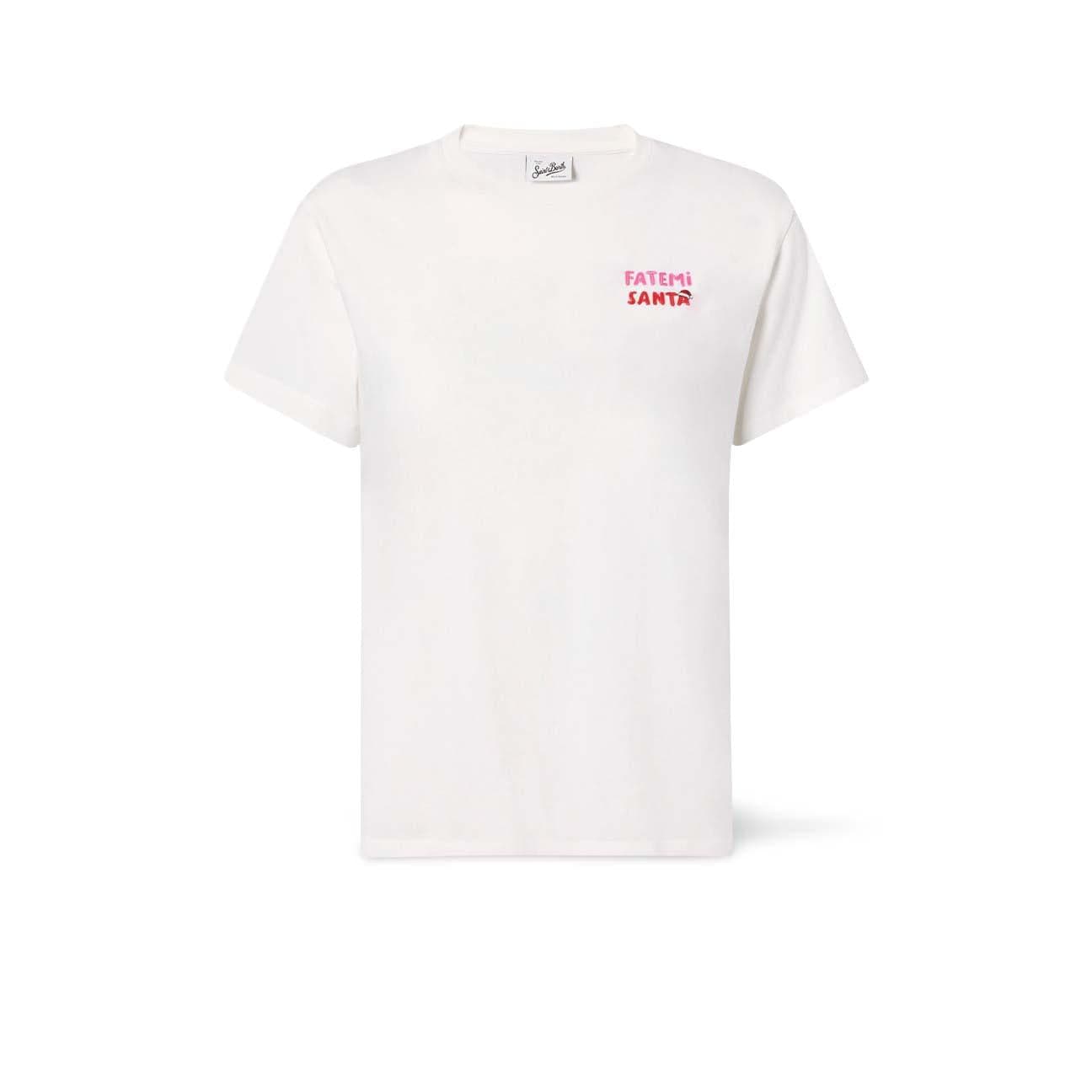 MC2 SAINT BARTH T-Shirt donna fatemi Santa Bianco
