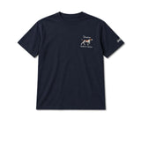 MC2 SAINT BARTH T-Shirt uomo Arnott Cane da Caccia Blue