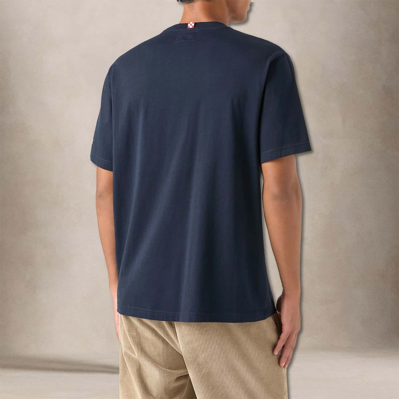 MC2 SAINT BARTH T-Shirt uomo Arnott Cane da Caccia Blue