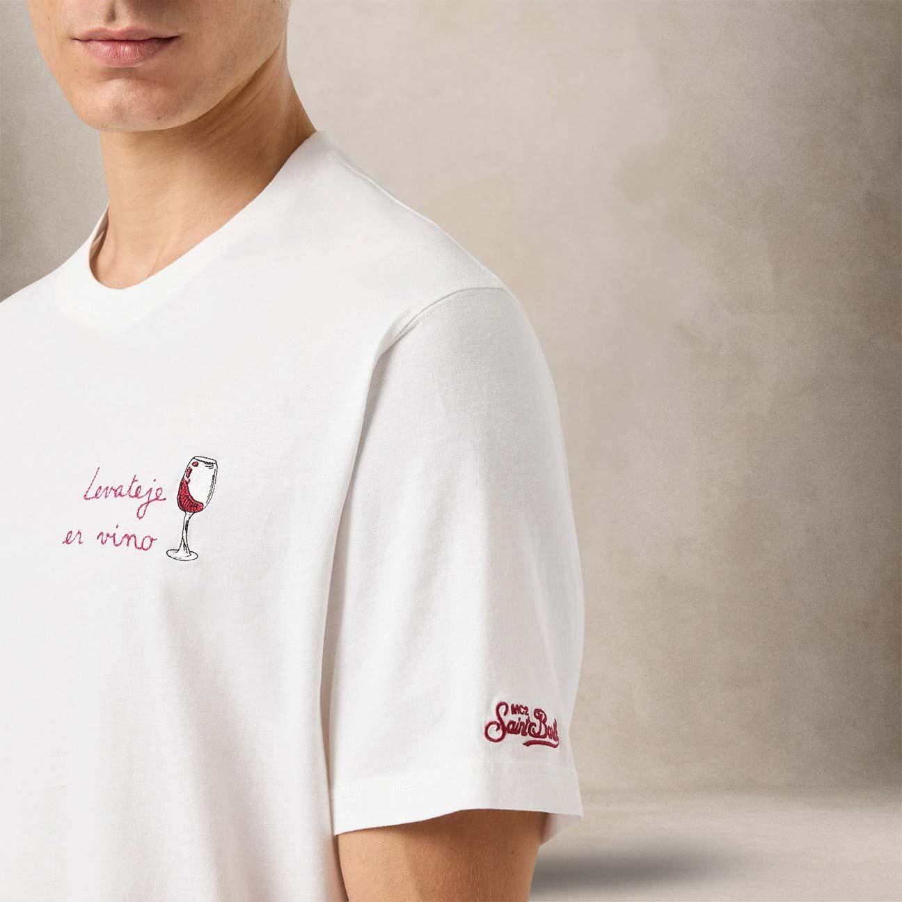 MC2 SAINT BARTH T-Shirt uomo Arnott Levateje er Vino Bianco