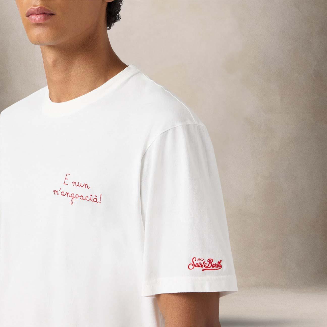 MC2 SAINT BARTH T-Shirt uomo Arnott Vacanze Nun Angoscia Bianco