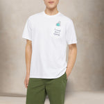 MC2 SAINT BARTH T-Shirt uomo Austin Invest don't spend Bianco