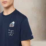 MC2 SAINT BARTH T-Shirt uomo Austin Want a Watch Blue