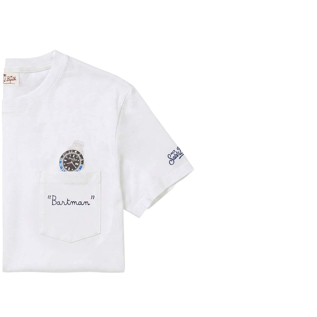 MC2 SAINT BARTH T-Shirt uomo Autrin Bartman Bianco