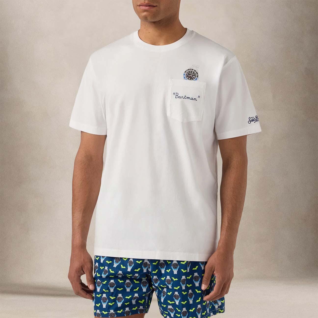 MC2 SAINT BARTH T-Shirt uomo Autrin Bartman Bianco