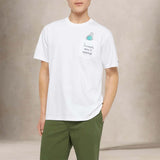 MC2 SAINT BARTH T-Shirt uomo Autrin Invest dont Spend Bianco