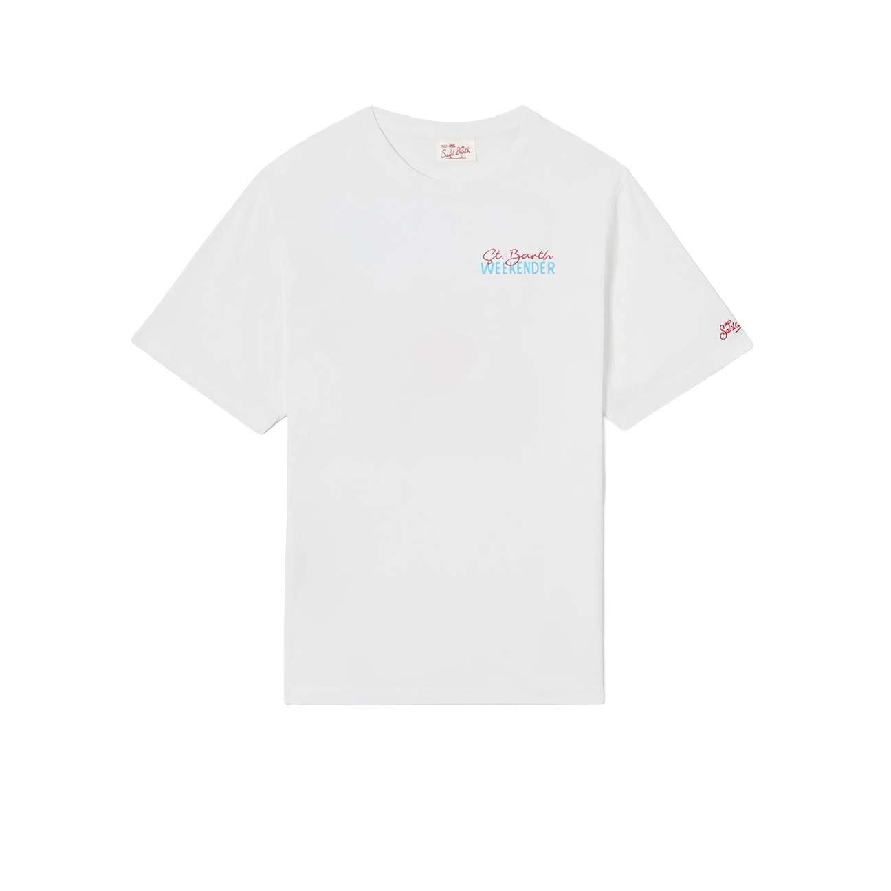 MC2 SAINT BARTH T-Shirt uomo Delmar Weekender Bianco