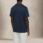 MC2 SAINT BARTH T-Shirt uomo Ecstasea in lino Blue