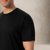 MC2 SAINT BARTH T-Shirt uomo Ecstasea in lino Nero