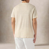 MC2 SAINT BARTH T-Shirt uomo in cotone a righe Beige