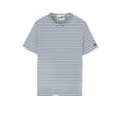 T-Shirt uomo in cotone a righe Grigio