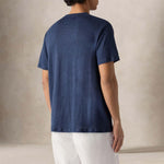 MC2 SAINT BARTH T-Shirt uomo in lino Blue