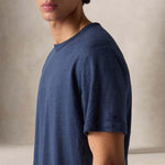 MC2 SAINT BARTH T-Shirt uomo in lino Blue