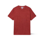 MC2 SAINT BARTH T-Shirt uomo in lino Brick Red