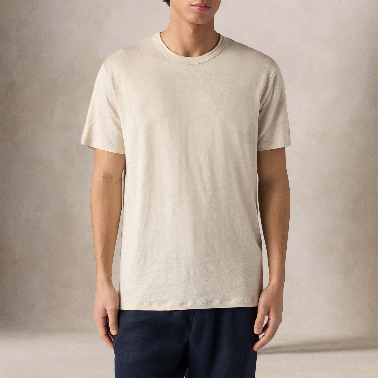 MC2 SAINT BARTH T-Shirt uomo in lino Grain