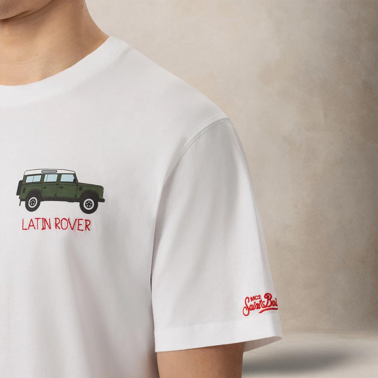 MC2 SAINT BARTH T-Shirt uomo Latin Lover Bianco