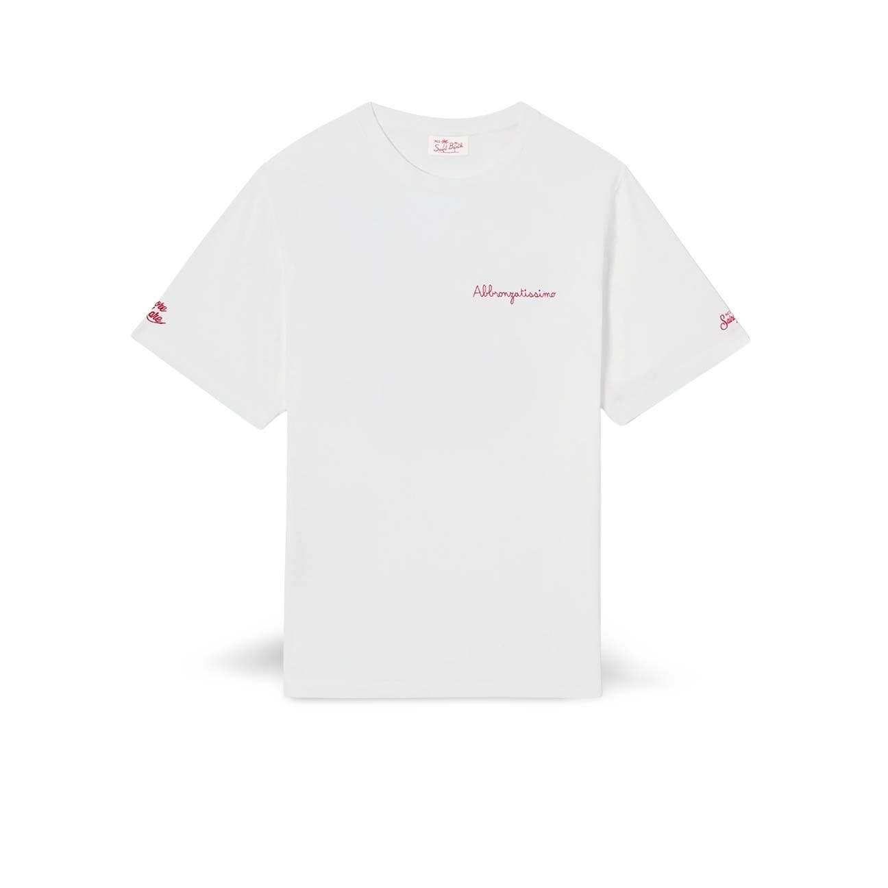 MC2 SAINT BARTH T-Shirt uomo Portofino Abbronzatissimo Bianco