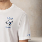 MC2 SAINT BARTH T-Shirt uomo Snoopy Bomber Bianco
