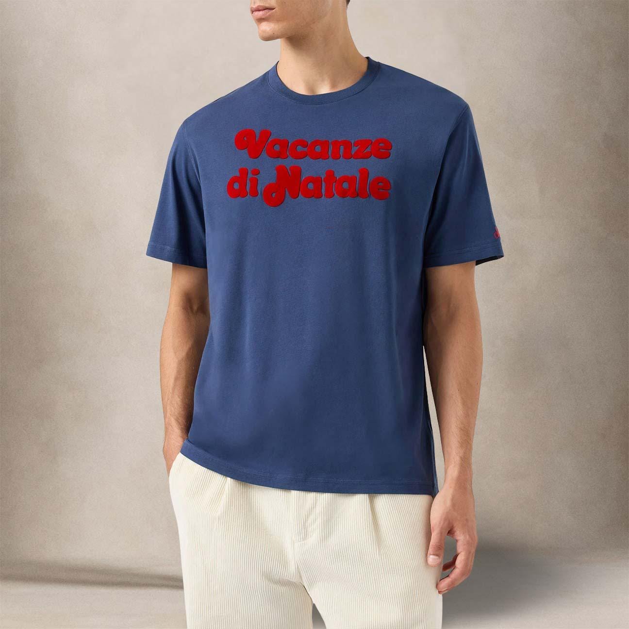 MC2 SAINT BARTH T-Shirt uomo Vacanze di Natale Blue