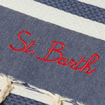 MC2 SAINT BARTH Telo mare Foutas a righe Blue e Bianco