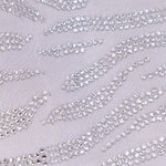 MC2 SAINT BARTH Top a fascia Athena  con strass Zebra Argento