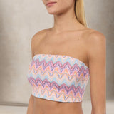 MC2 SAINT BARTH Top a fascia Jaclyn Chevron Rosa