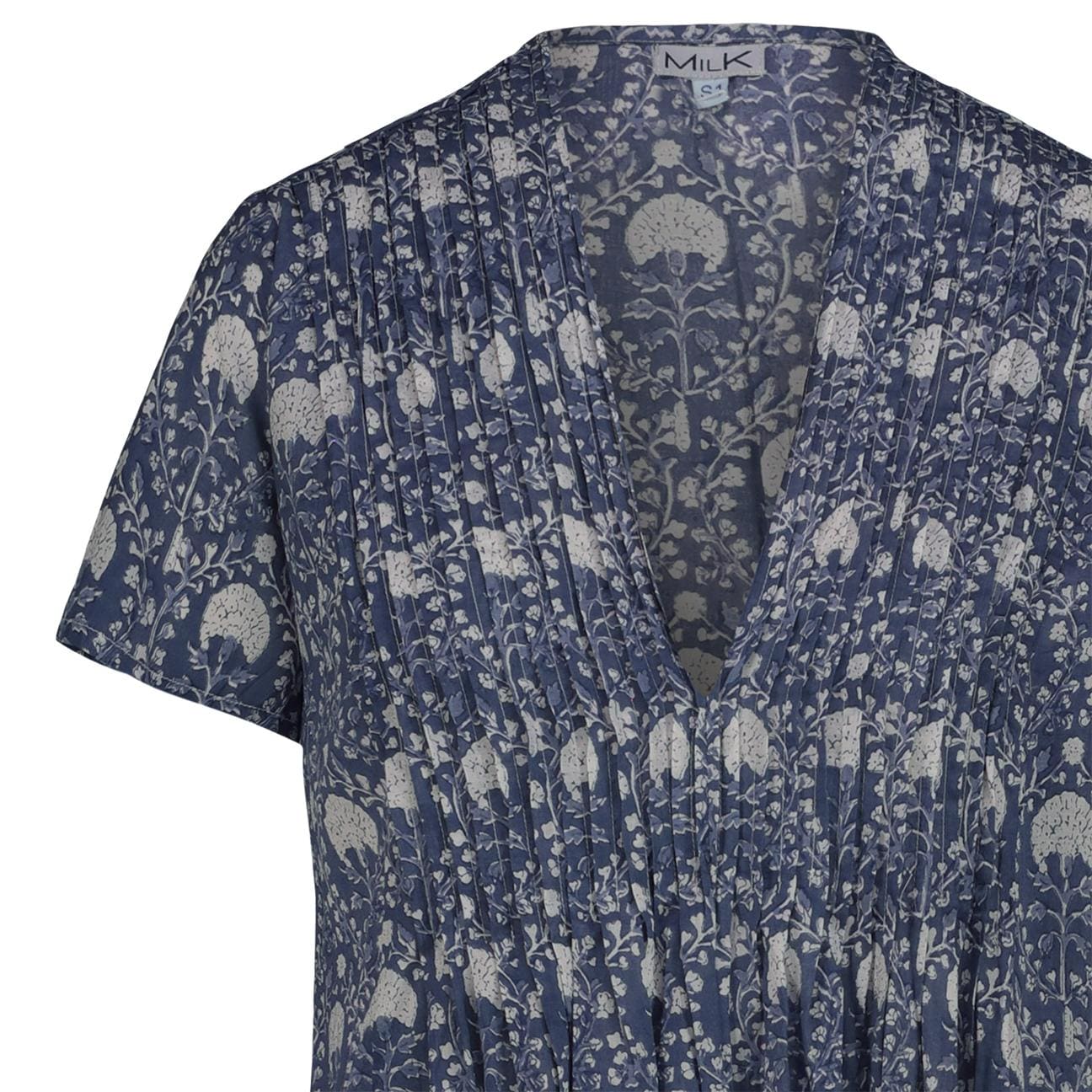 MILK Abito donna maxi con stampa Indaco