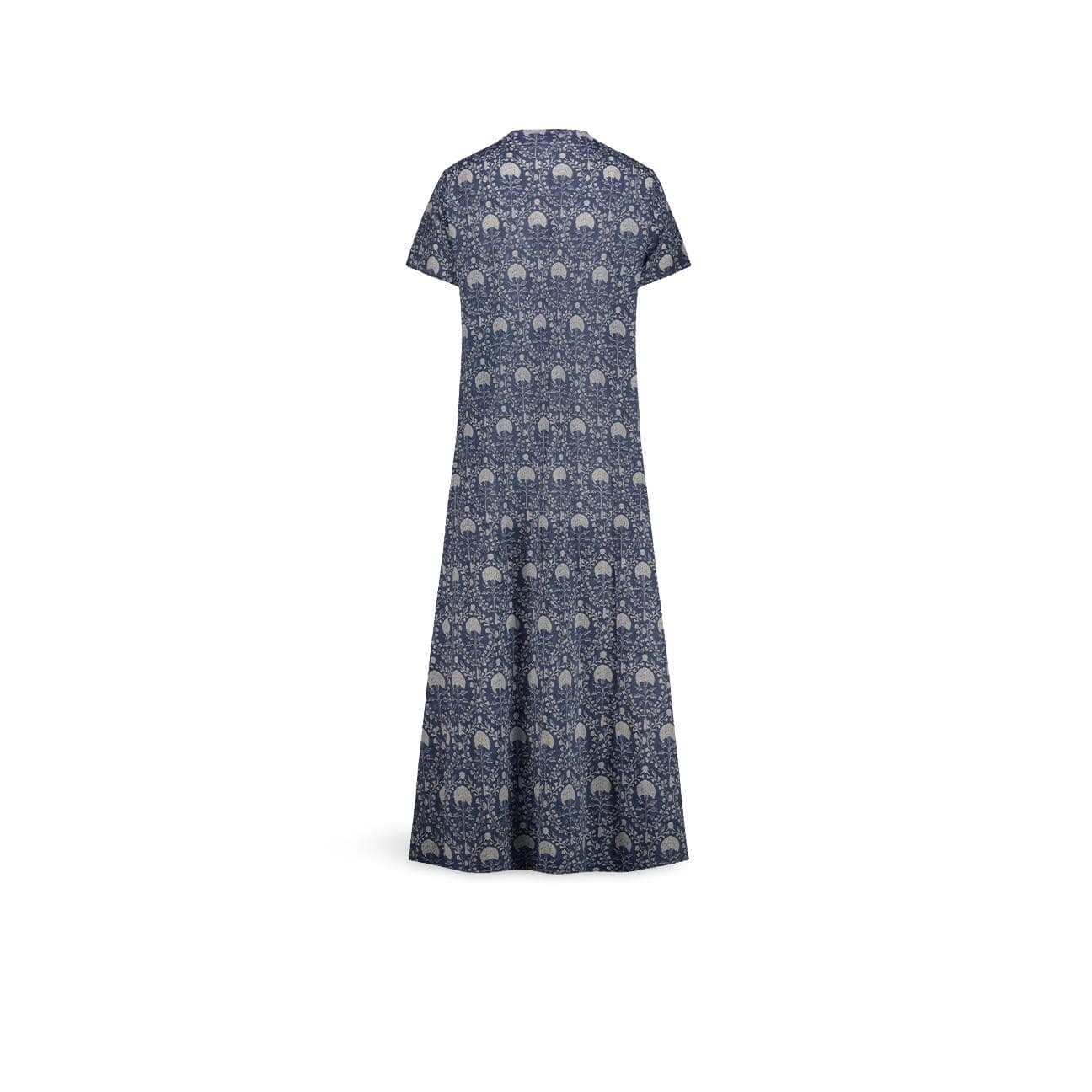 MILK Abito donna maxi con stampa Indaco