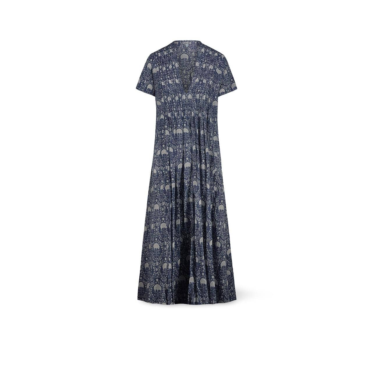 MILK Abito donna maxi con stampa Indaco