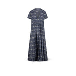 MILK Abito donna maxi con stampa Indaco