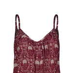 MILK Abito Lungo con Spalline Sottili - Fantasia F