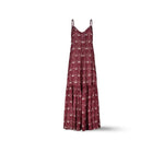 MILK Abito Lungo con Spalline Sottili - Fantasia F