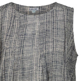 MILK Abito Lungo Senza Maniche - Fantasianero e Grigio