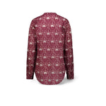 MILK Camicia donna stampafloreale Rubino