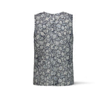 MILK Top donna Senza Maniche in Cotone Azzurro