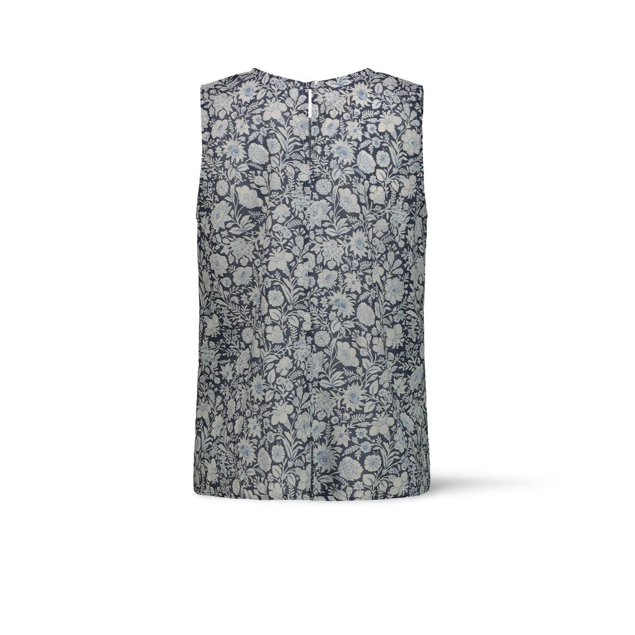 MILK Top donna Senza Maniche in Cotone Azzurro