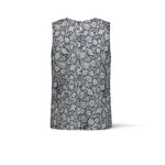 MILK Top donna Senza Maniche in Cotone Azzurro