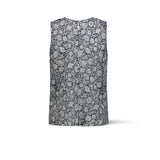 MILK Top donna Senza Maniche in Cotone Azzurro