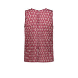 MILK Top donna Senza Maniche in Cotone Rubino