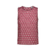 MILK Top donna Senza Maniche in Cotone Rubino