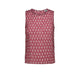 MILK Top donna Senza Maniche in Cotone Rubino
