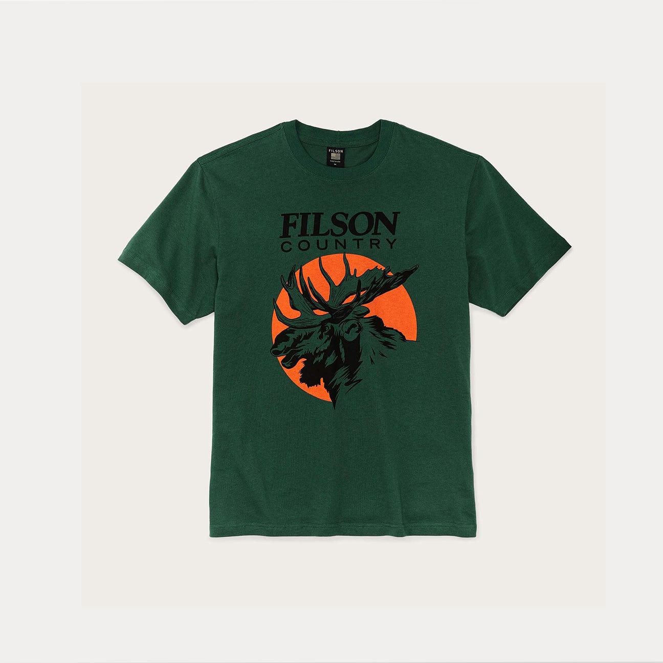 FILSON T-Shirt Pioneer Graphic Green Mose