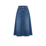 MOTHER Gonna donna in denim The Circle Midi Fray Buckaroo